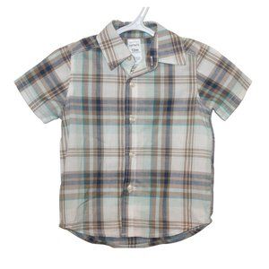 3/$20 🏷 Carters Plaid Button Up Shirt Size 12m